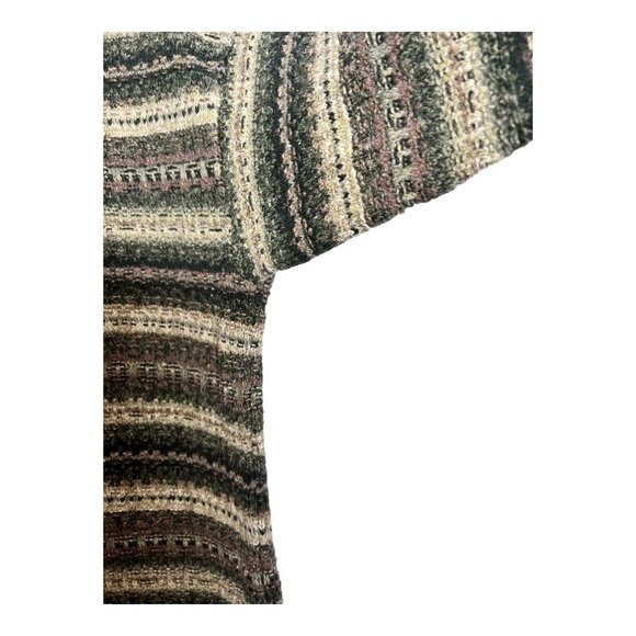 Alps Womens M Fair‎ Isle Knit Green Turtleneck Sweater USA Cozy Cabincore READ - Picture 4 of 9